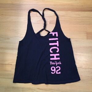 NWOT Abercrombie loose navy halter tank